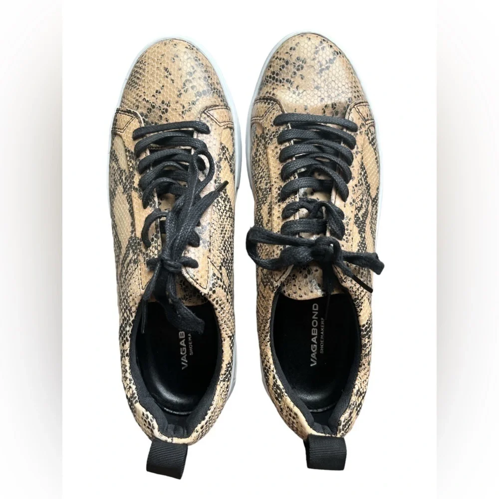 Vagabond Zoe Platform Sneakers 4827-208-87 SAND/BLACK size EU38/US7.